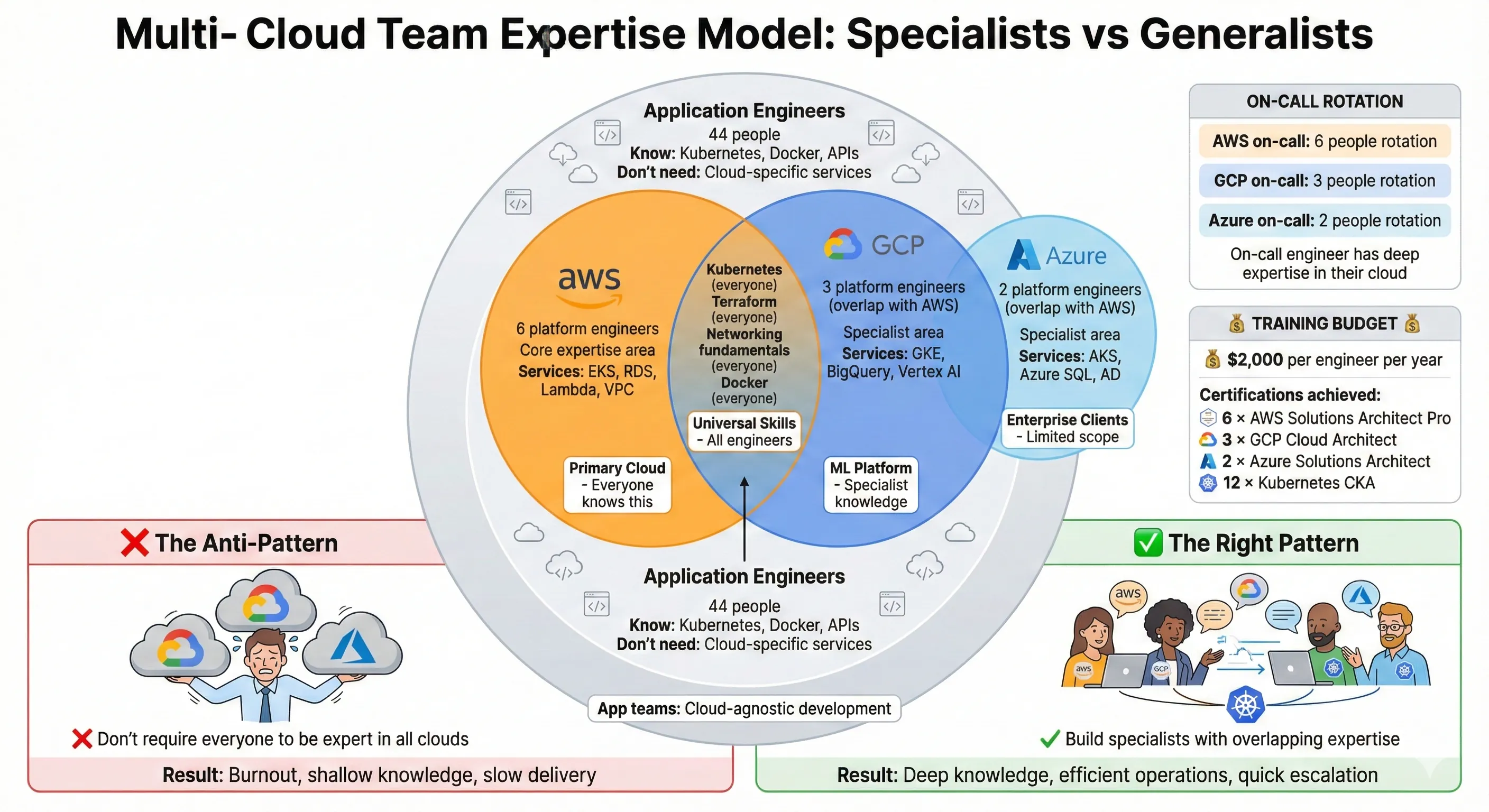 Multi-Cloud Team Expertise Model: Specialists vs Generalists