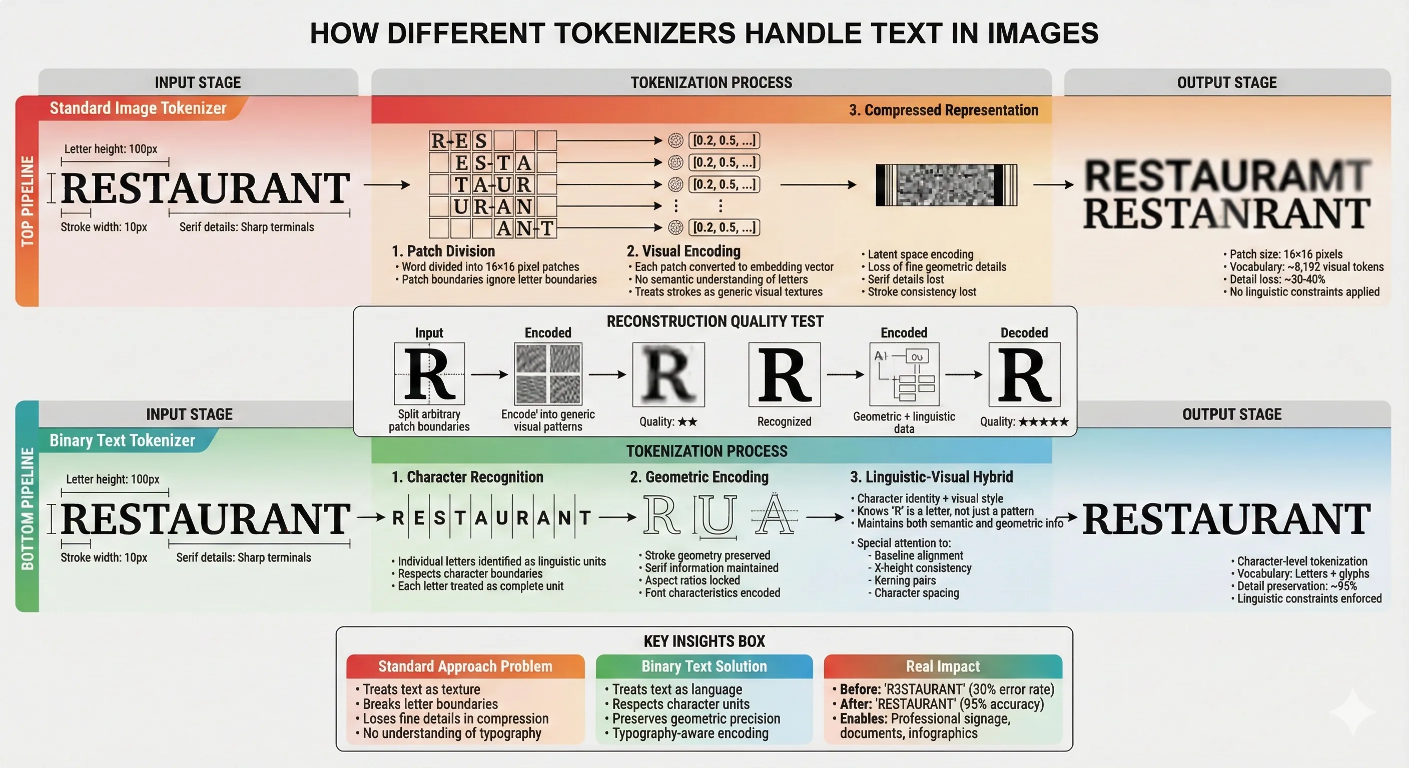 How Different Tokenizers Handle Text in Images